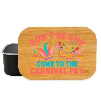 Don ́t Be Shy Come To Carnival Circus Performer - Lunch Box - black - Front