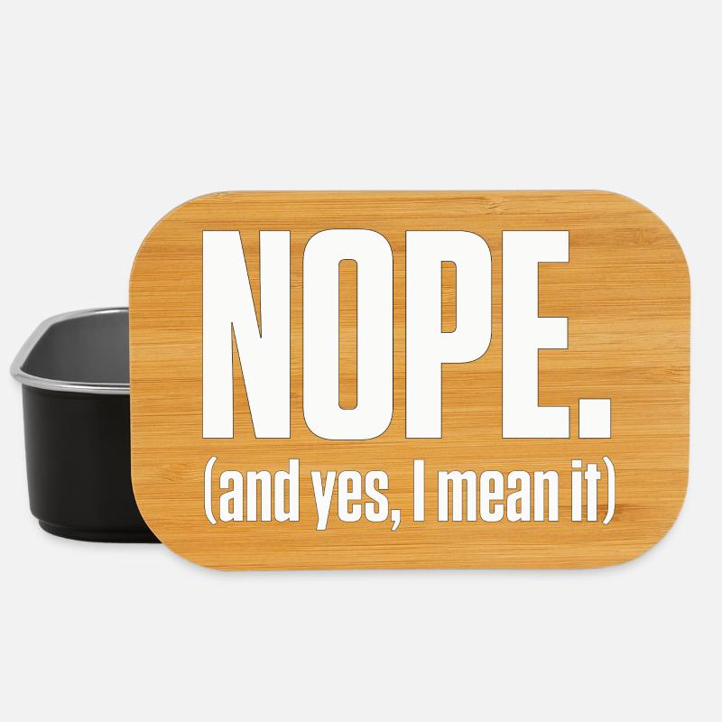 Nope I Mean It PDA Neurodivergent Pride - Lunch Box - black