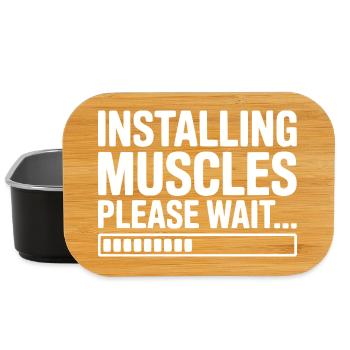 Installing Muscles Please Wait... - Lunch Box - black - Front