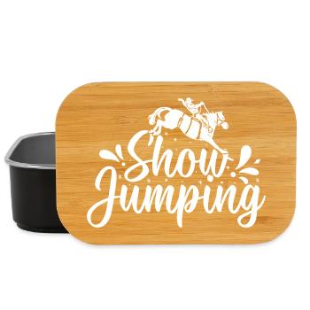 Hobby Horse Rider Show Jumping English Riding - Lunch Box - Schwarz - Vorne