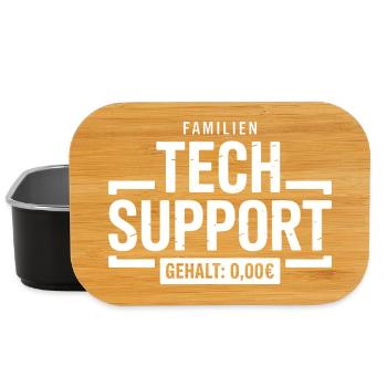 Familien Tech Support Gehalt 0,00€ - Lunch Box - Schwarz - Vorne