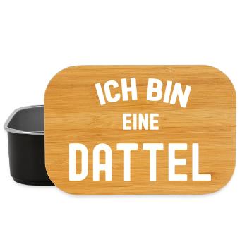 ICH BIN EINE DATTEL Karneval Kostüm Outfit Datteln - Lunch Box - Schwarz - Vorne