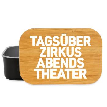 Tagsuber Zirkus Abends Theater Shirt - Lunch Box - Schwarz - Vorne