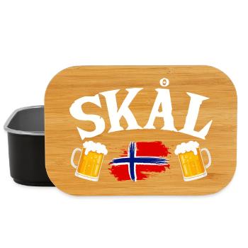 Vacances en Norvège dans les fjords de Norge Voyage en Scandinavie - Boîte à goûter - noir - Devant