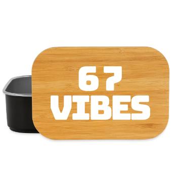 6 7 vibes – Trendy Youth T-Shirt - Lunch Box - black - Front