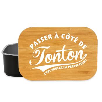 Tonton perfection - Boîte à goûter - noir - Devant