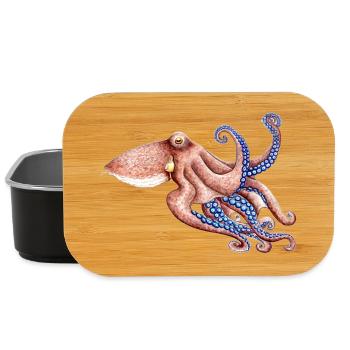 Blue octopus - Blue octopus - Poulpe bleu - Lunch Box - black - Front