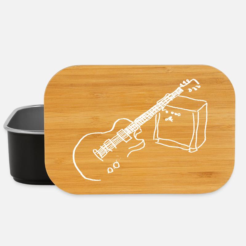 Guitare électrique blanche - Boîte à goûter - noir