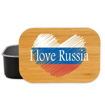 I love Russia - Lunch Box - black - Front
