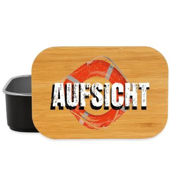 Aufsicht! Rettungsring Wasseraufsicht - Lunch Box - Schwarz - Vorne
