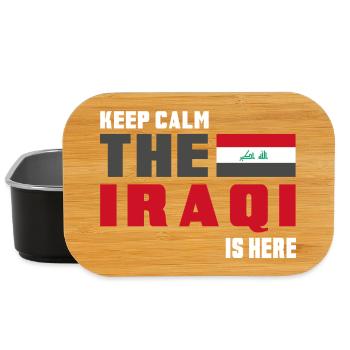 Keep Calm Iraq flag design - Lunch Box - black - Front