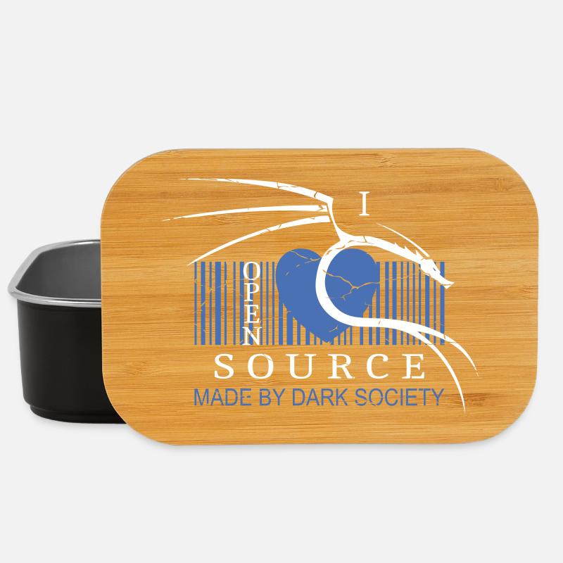 I Love Open Source Software - Lunch Box - Schwarz