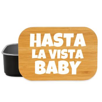 hasta la vista baby, film, cinéma - Boîte à goûter - noir - Devant