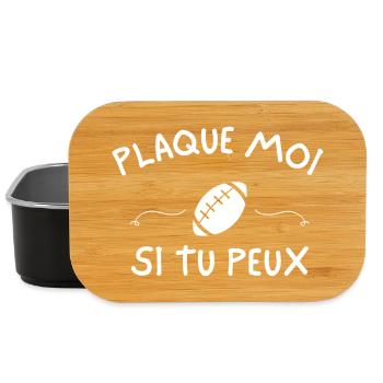 Rugby, rugby sport, rugby humour - Boîte à goûter - noir - Devant
