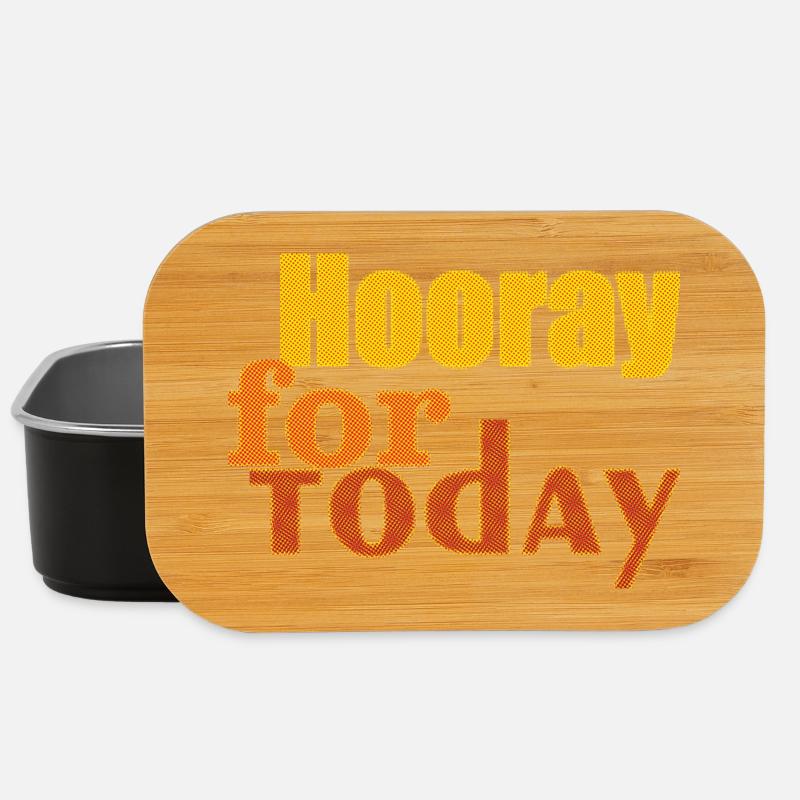 hooray for today - Lunch Box - Schwarz
