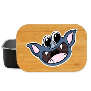 Fledermaus Kopf - Lunch Box - Schwarz - Vorne