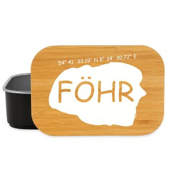 Föhr Koordinaten - Lunch Box - Schwarz - Vorne