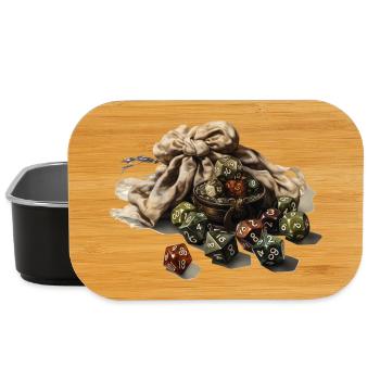 Dice Full Roleplay Dice Fantasy Shirt - Lunch Box - black - Front
