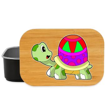 Oeuf de Pâques tortue - Boîte à goûter - noir - Devant
