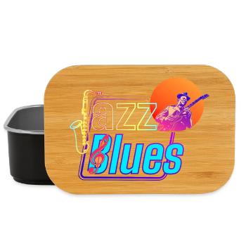 Musique Jazz et Blues | Ressentez la musique - Boîte à goûter - noir - Devant