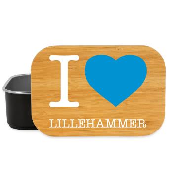 I LOVE LILLEHAMMER - Lunch Box - Schwarz - Vorne