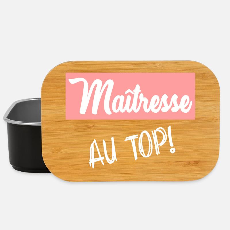MAÎTRESSE. MERCI. MERCI MAÎTRESSE - Boîte à goûter - noir
