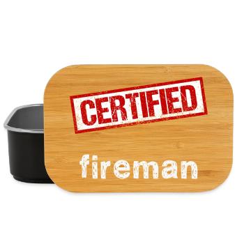 Feuerwehrmann - Lunch Box - Schwarz - Vorne
