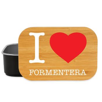J’AIME FORMENTERA Espagne Espagnol - Boîte à goûter - noir - Devant