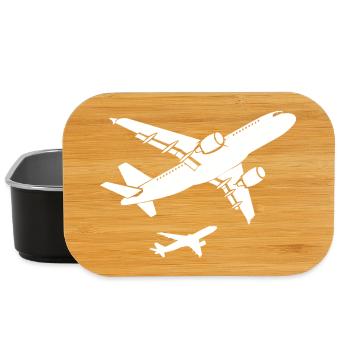 Flugzeuge Zeichnung - Lunch Box - Schwarz - Vorne