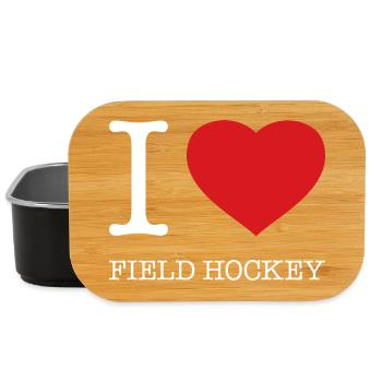 I LOVE FIELD HOCKEY - Lunch Box - black - Front