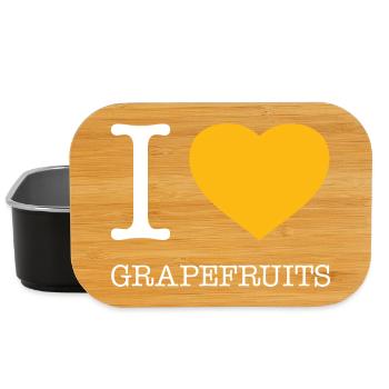 I LOVE GRAPEFRUITS - Lunch Box - black - Front