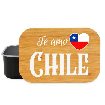 J’aime le Chili, fierté chilienne - Boîte à goûter - noir - Devant