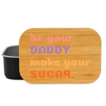 Sei dein Papa Mach deinen Zucker lustig Motivierend - Lunch Box - Schwarz - Vorne