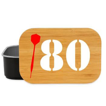 Dart 180 disant « Cent quatre-vingts ! » Triple 20 - Boîte à goûter - noir - Devant