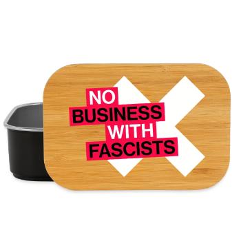 NO BUSINESS WITH FASCISTS - Lunch Box - black - Front