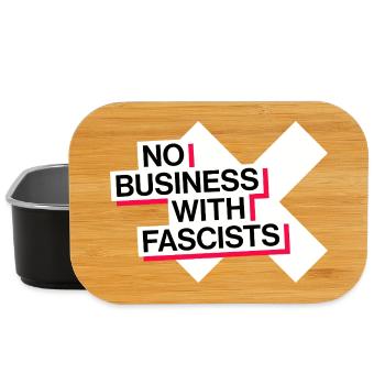 NO BUSINESS WITH FASCISTS - Lunch Box - black - Front