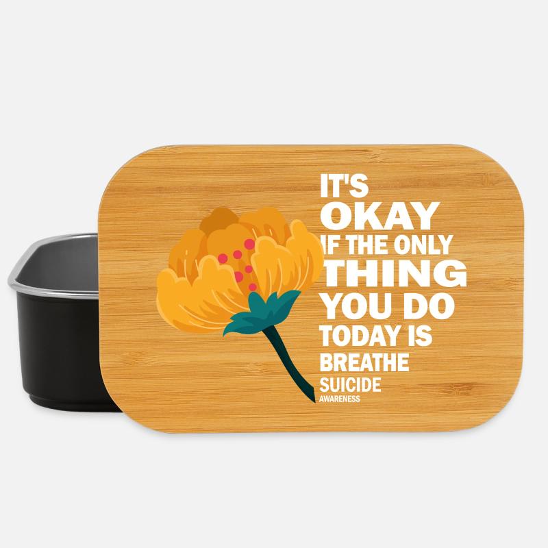 Its Okay If The Only Thing Is Breath - Lunch Box - black