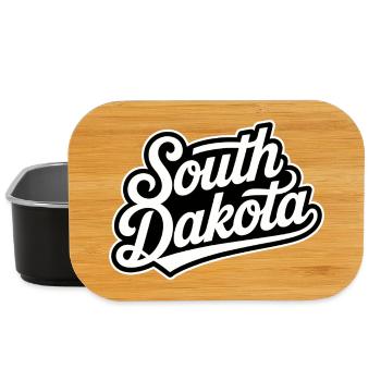 South Dakota - Souvenir USA State Design - Lunch Box - Schwarz - Vorne