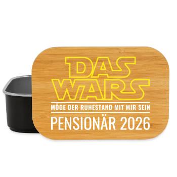 Pensioner 2026 That's it Retirement Civil servant Pension - Lunch Box - black - Front