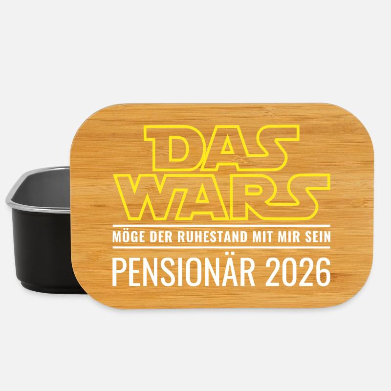 Pensionär 2026 Das wars Ruhestand Beamter Pension - Lunch Box - Schwarz