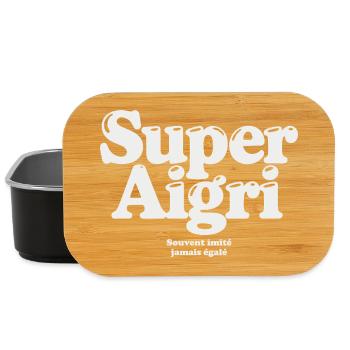 Super Aigri Souvent imité jamais égalé humour  - Boîte à goûter - noir - Devant