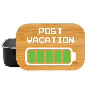 Post Vacation Design – Full Battery Indicator - Lunch Box - black - Front