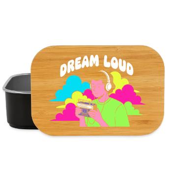 Dream Loud Neon Vibes - Lunch Box - black - Front