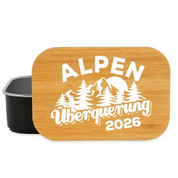 Alpen Überquerung 2026 - Wandern - Lunch Box - Schwarz - Vorne