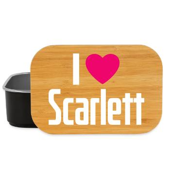 I Love Scarlett Pink Heart I Love Scarlett - Lunch Box - black - Front
