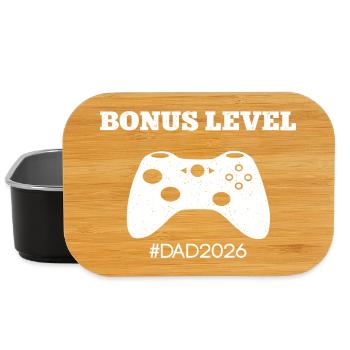 Leveled Up To Dad 2026 Dad Be Bonus Level Dad - Lunch Box - black - Front