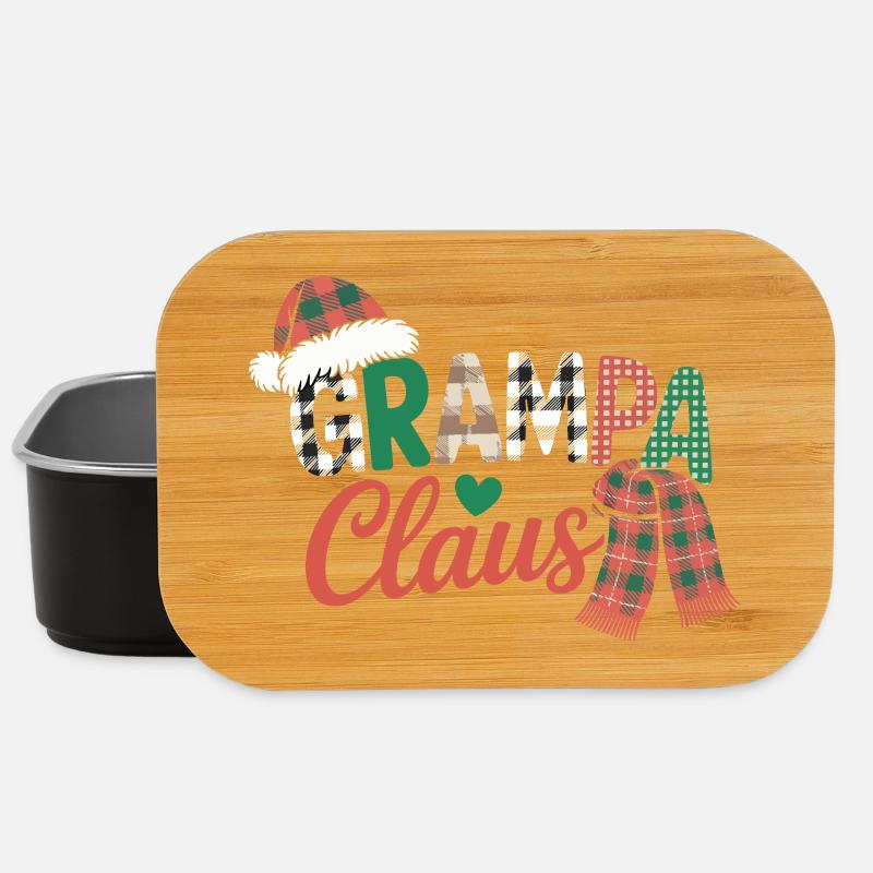 Opa Claus Weihnachten - Lunch Box - Schwarz