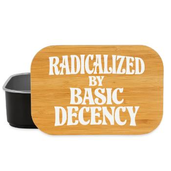 Radicalized by Basic Decency - Lunch Box - black - Front