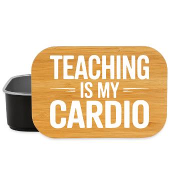 L’enseignement est mon design humoristique pour mon professeur de cardio - Boîte à goûter - noir - Devant