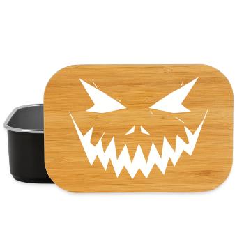 Halloween Face Jagged Smile - Lunch Box - black - Front